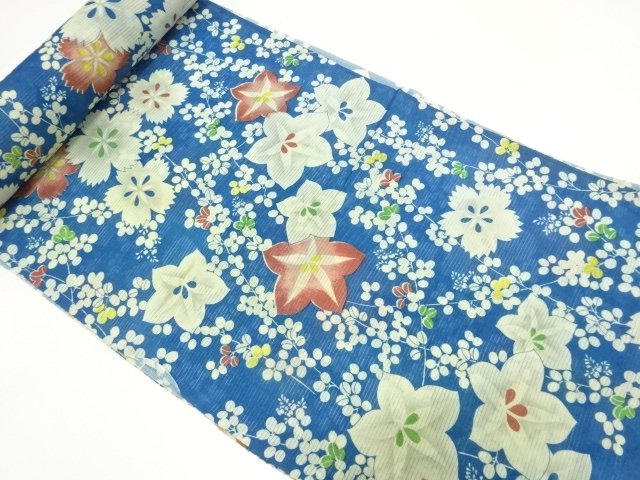 Japanese Kimono / Chirimen Kinsha Combined weave